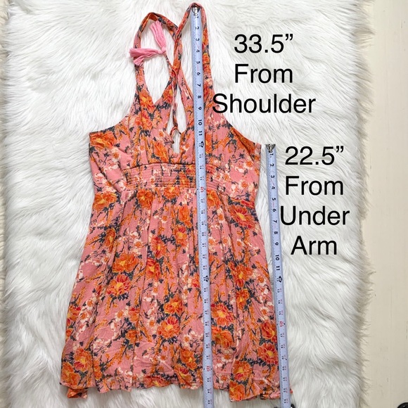 SOLD-Free People Twist Back Boho Floral Dress - Picture 12 of 12